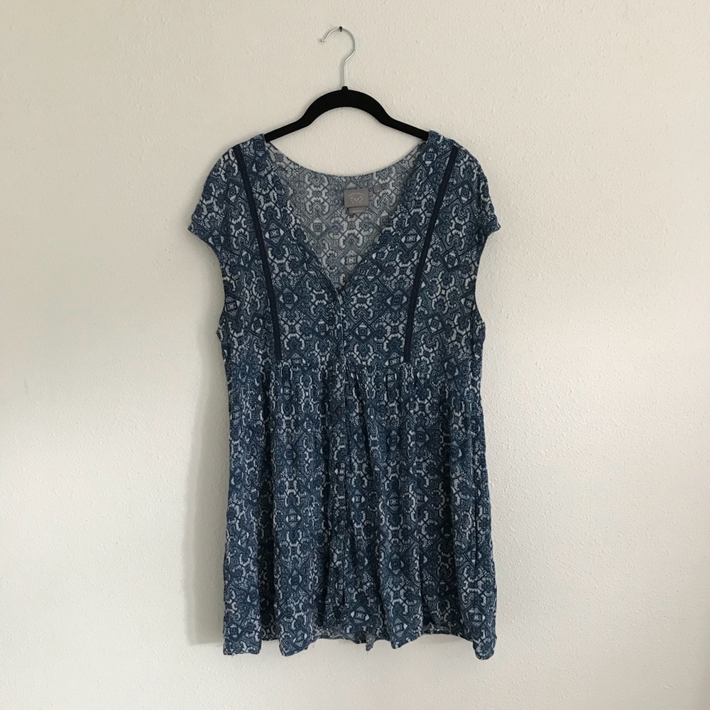 Anthropologie Vanessa Virginia Ladder Lace Tunic